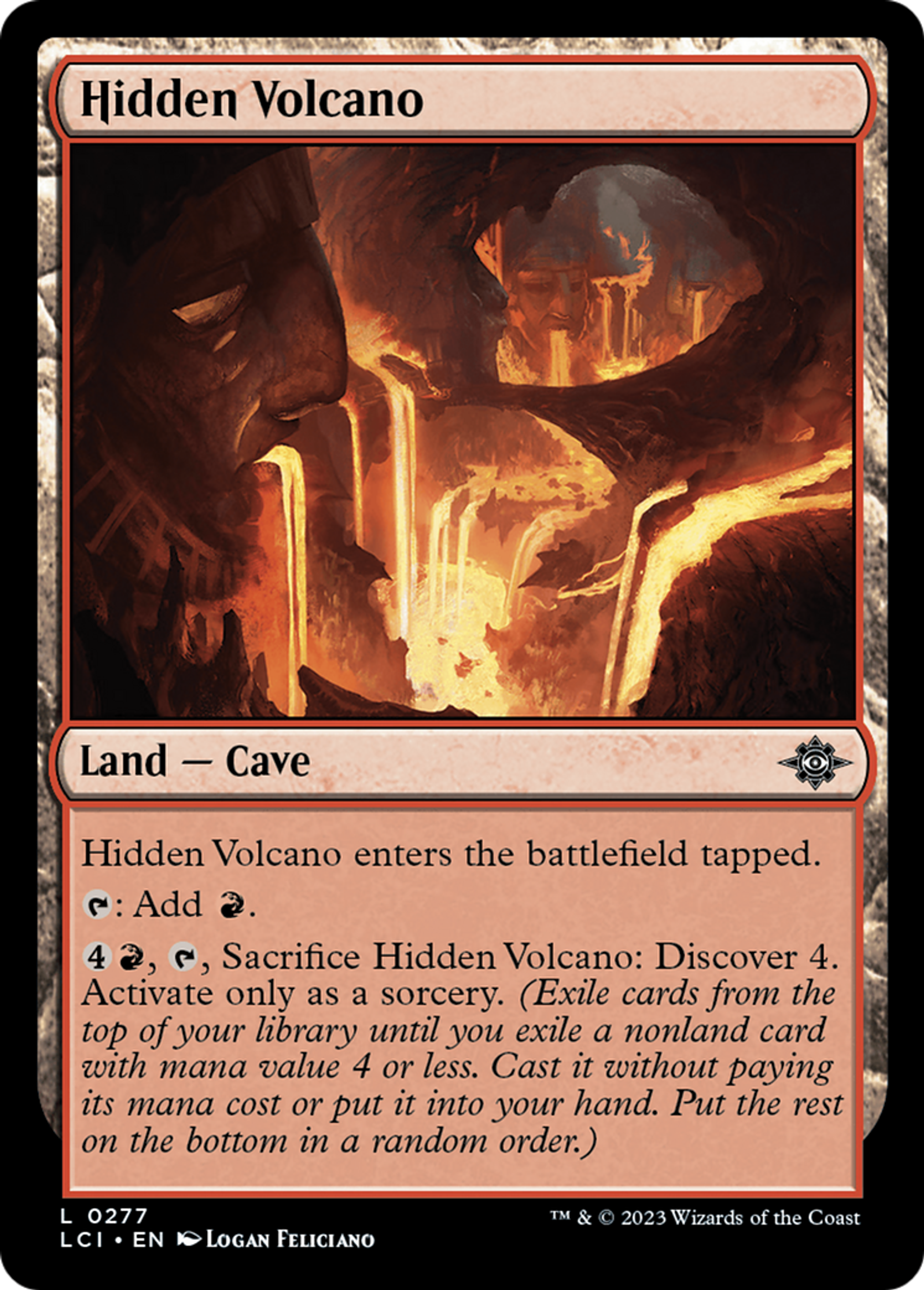Hidden Volcano — The Lost Caverns of Ixalan — Magic: The Gathering