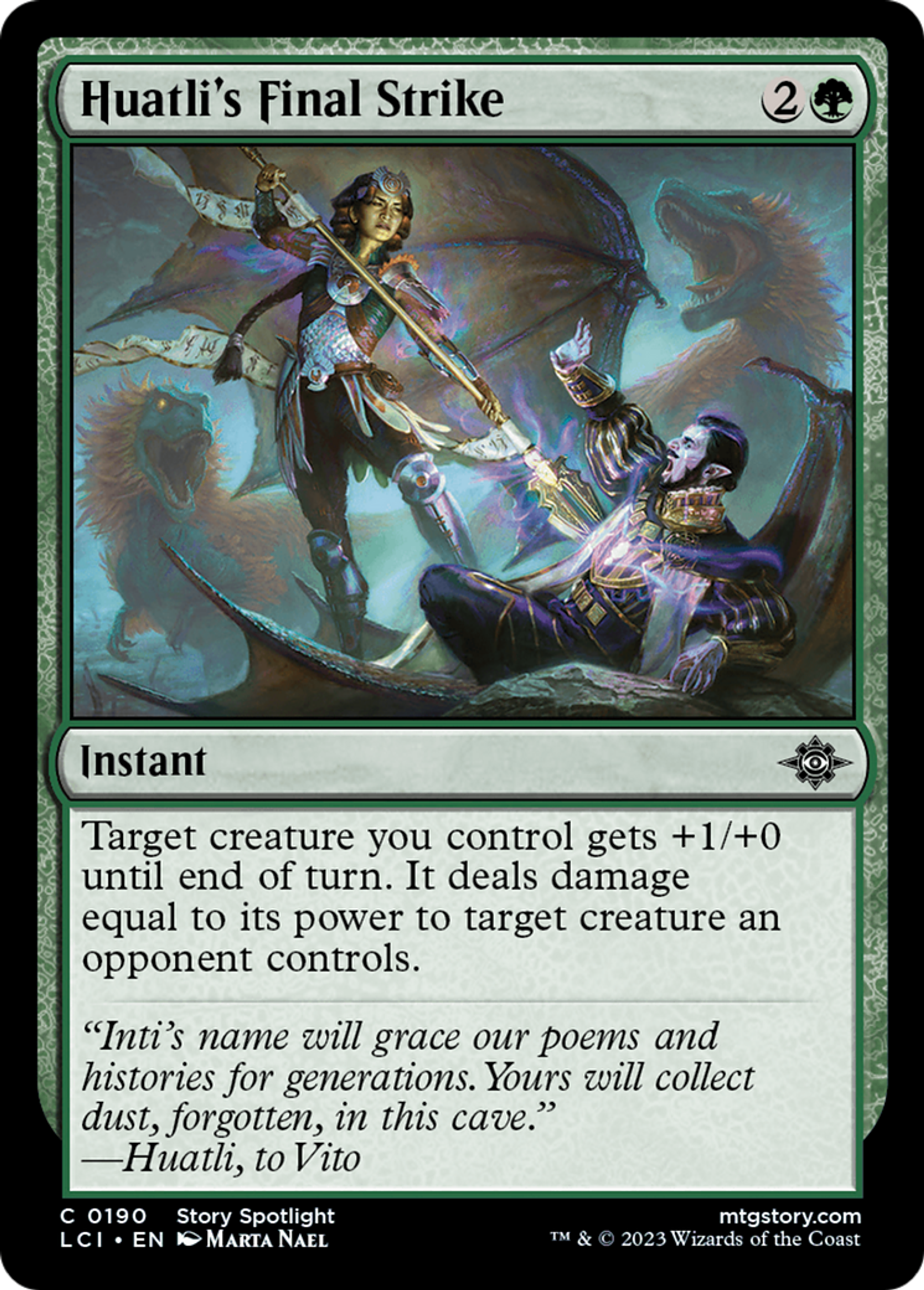 Huatli's Final Strike — The Lost Caverns of Ixalan — Magic: The Gathering