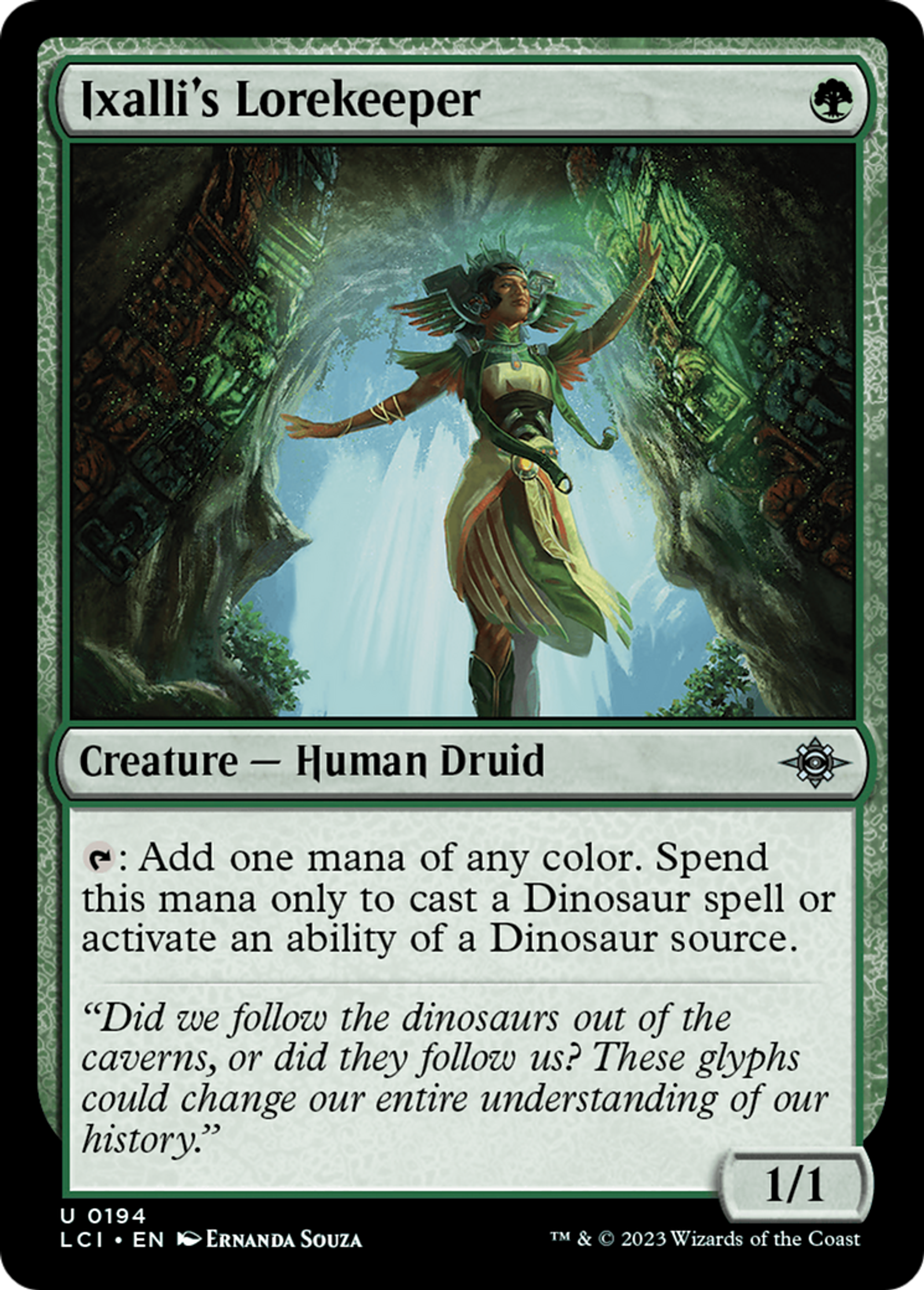 Ixalli's Lorekeeper — The Lost Caverns of Ixalan — Magic: The Gathering