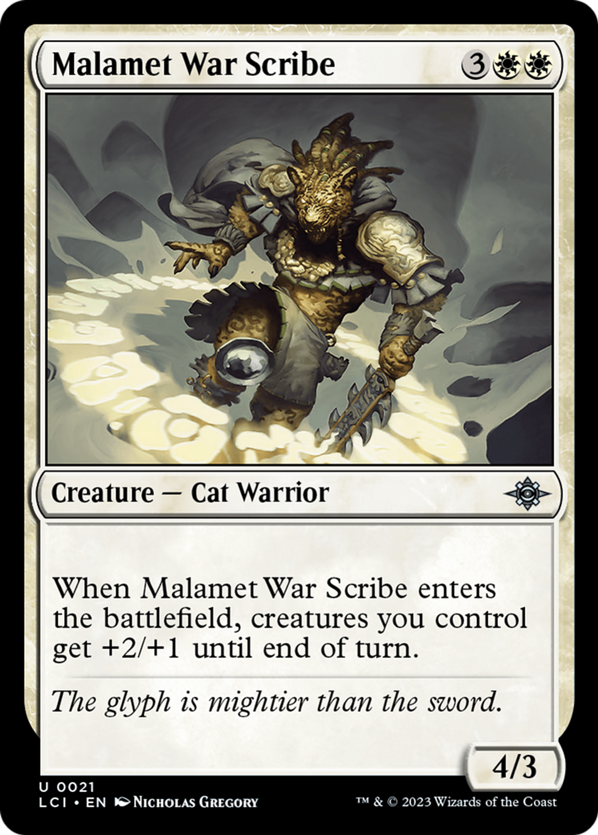 Malamet War Scribe — The Lost Caverns of Ixalan — Magic: The Gathering