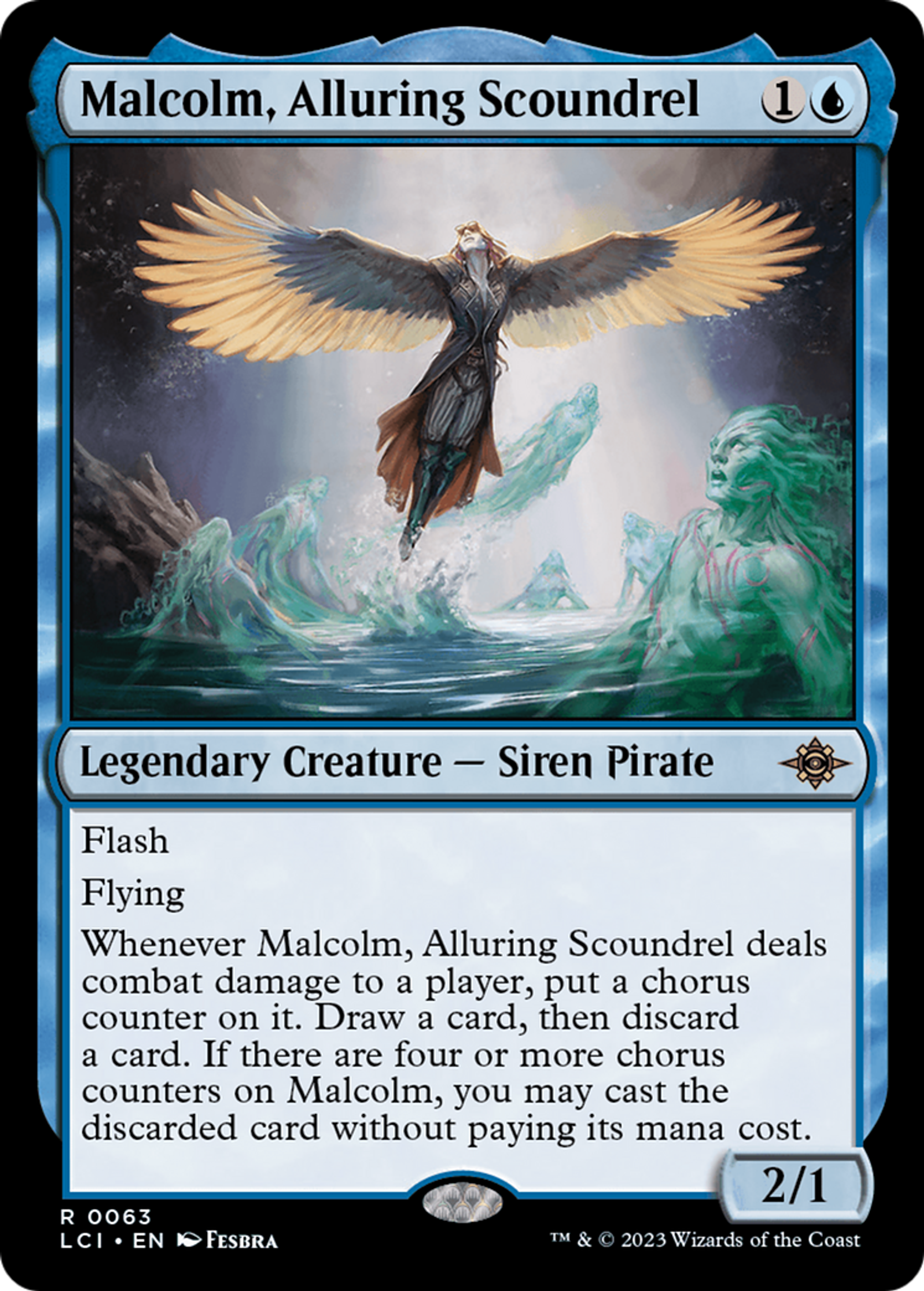 Malcolm, Alluring Scoundrel — The Lost Caverns of Ixalan — Magic: The Gathering