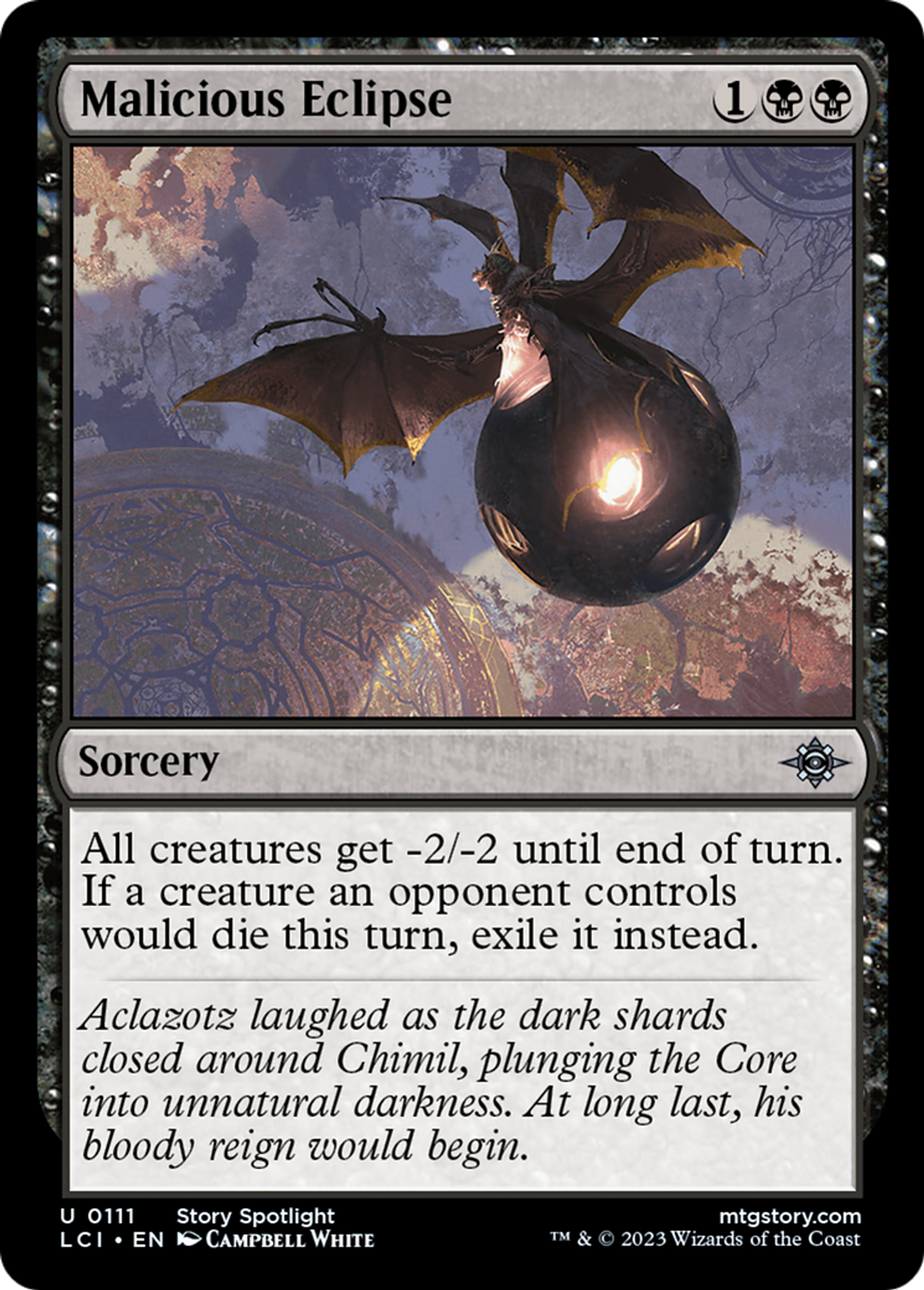 Malicious Eclipse — The Lost Caverns of Ixalan — Magic: The Gathering