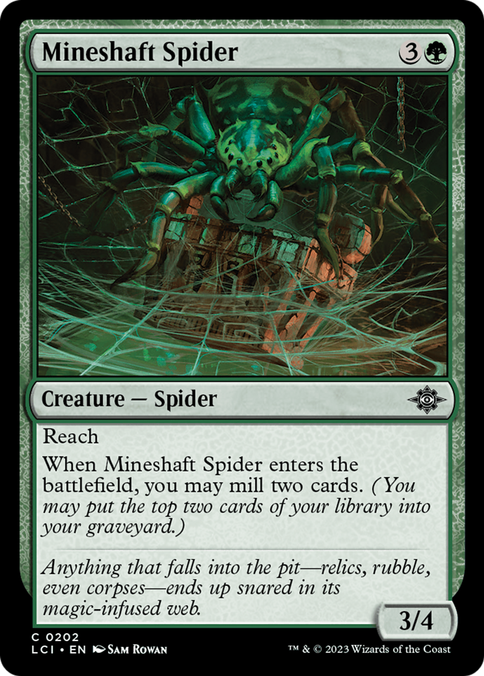 Mineshaft Spider — The Lost Caverns of Ixalan — Magic: The Gathering