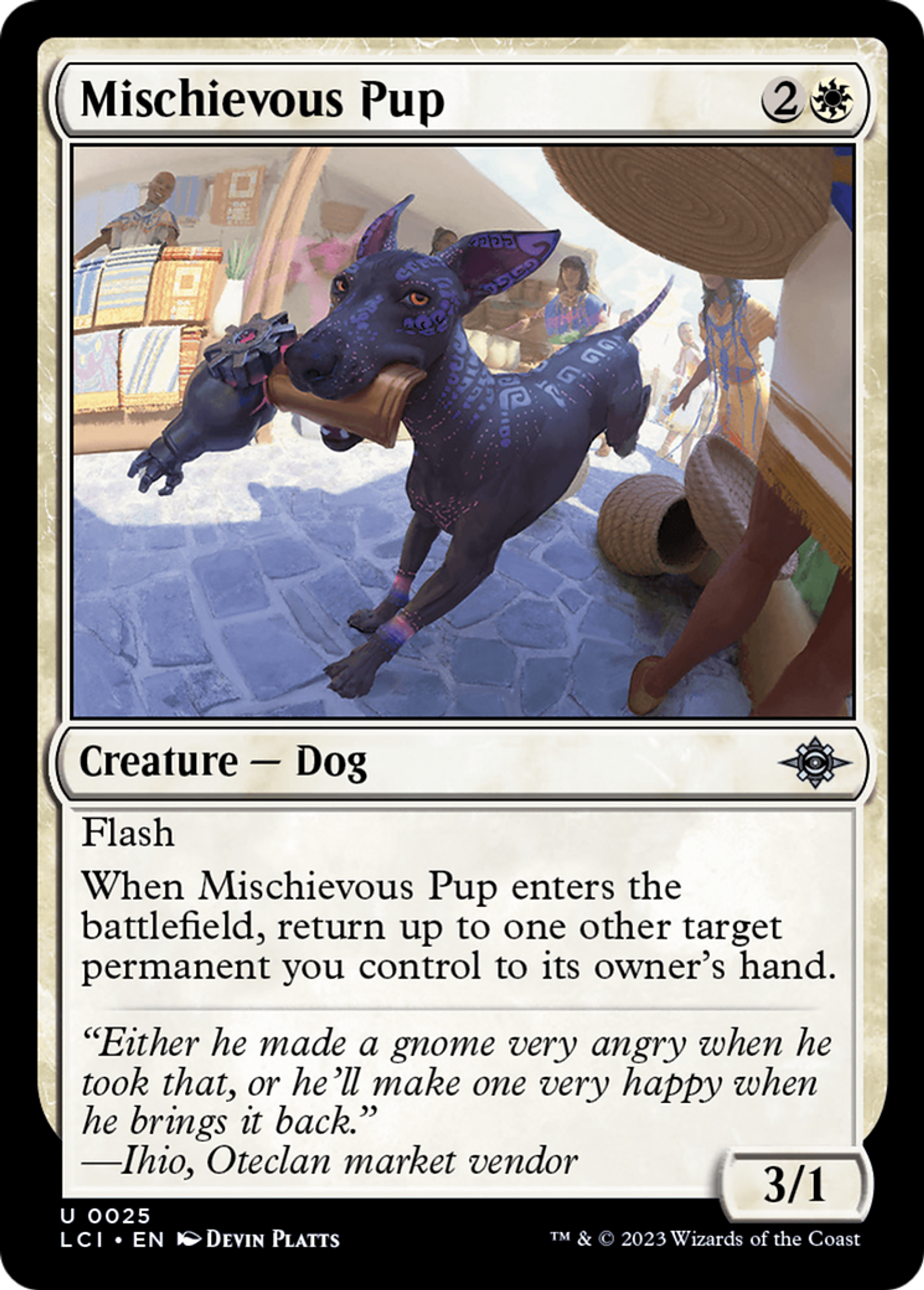 Mischievous Pup — The Lost Caverns of Ixalan — Magic: The Gathering