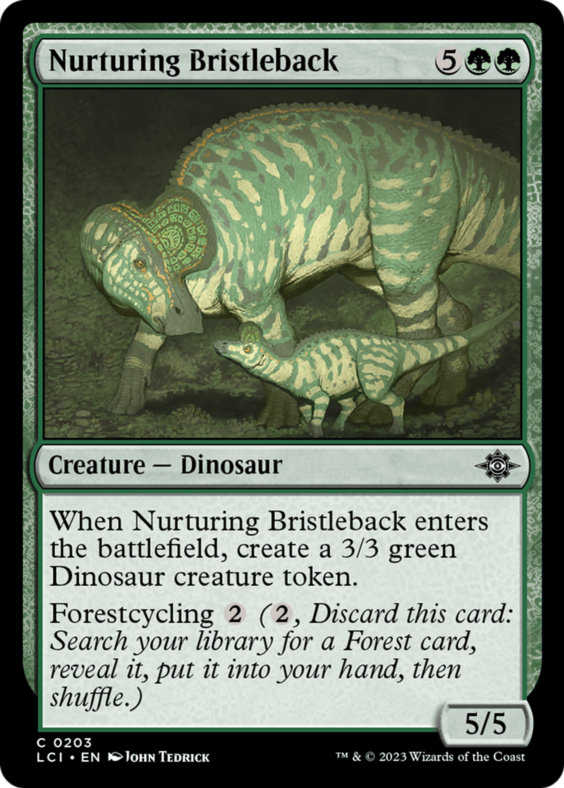 Nurturing Bristleback — The Lost Caverns of Ixalan — Magic: The Gathering