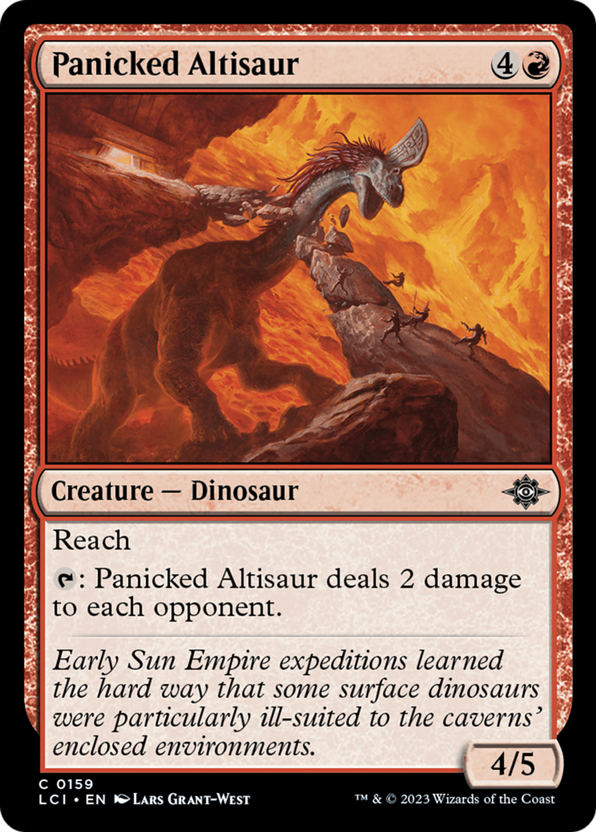 Panicked Altisaur — The Lost Caverns of Ixalan — Magic: The Gathering