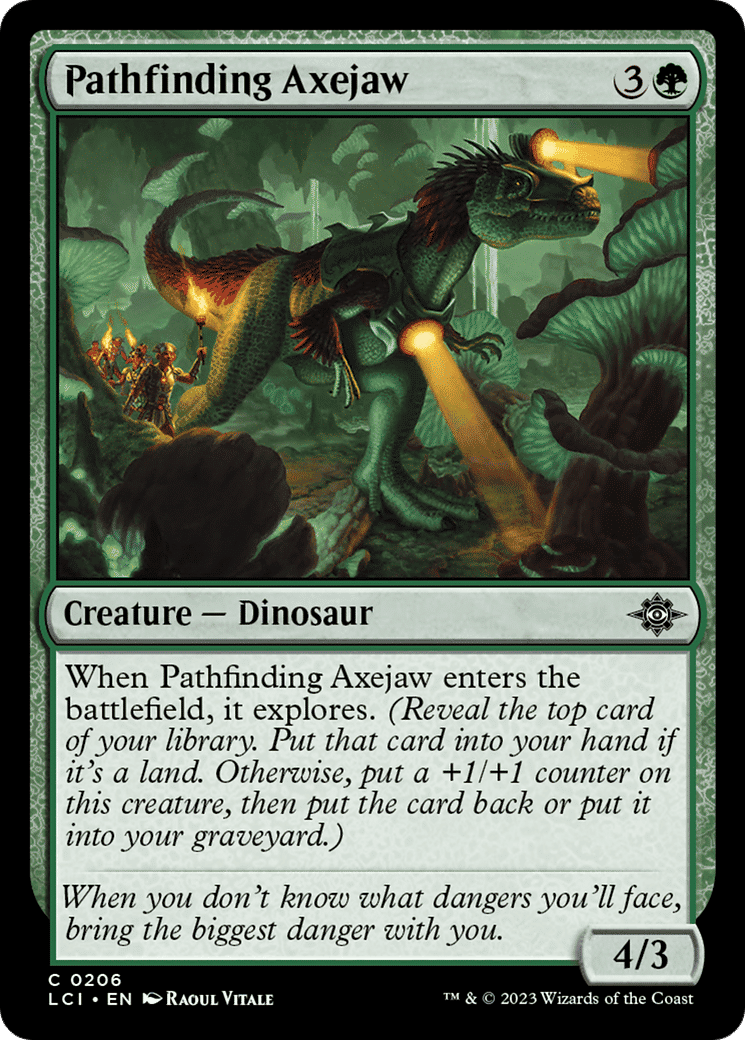 Pathfinding Axejaw — The Lost Caverns of Ixalan — Magic: The Gathering