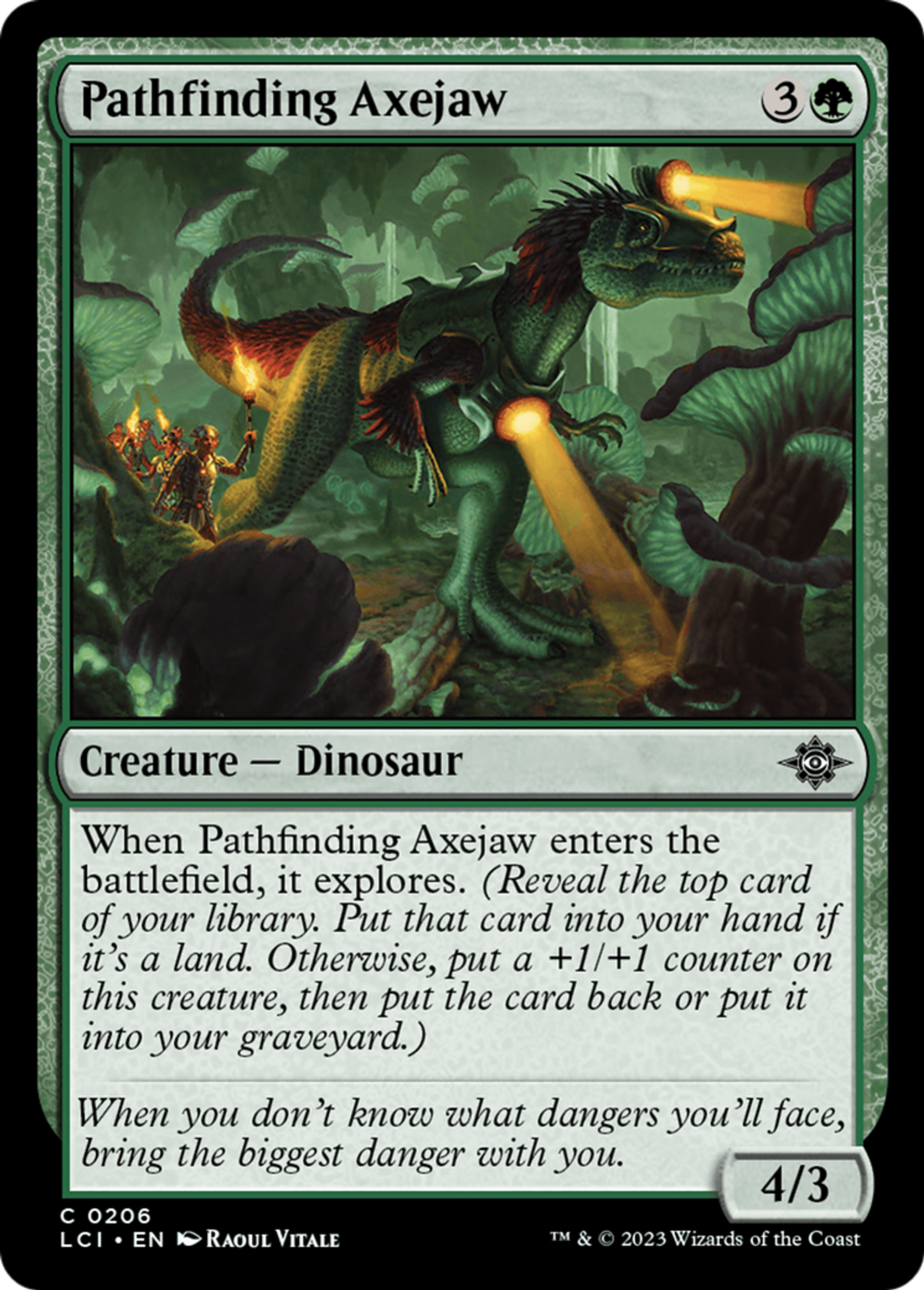 Pathfinding Axejaw — The Lost Caverns of Ixalan — Magic: The Gathering
