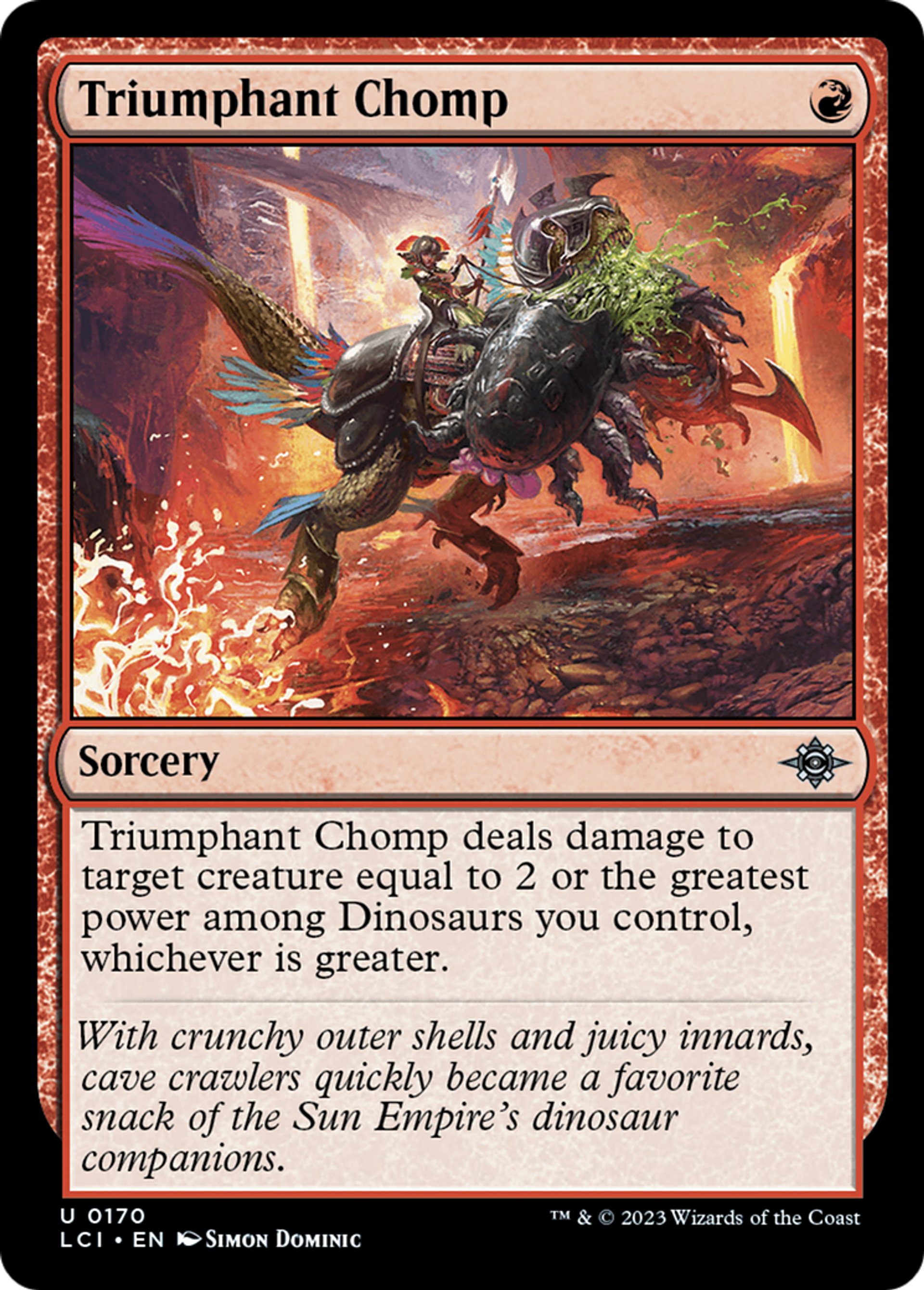 Triumphant Chomp — The Lost Caverns of Ixalan — Magic: The Gathering