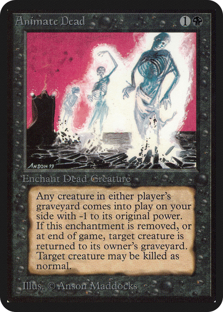 Animate Dead — Limited Edition Alpha — Magic: The Gathering