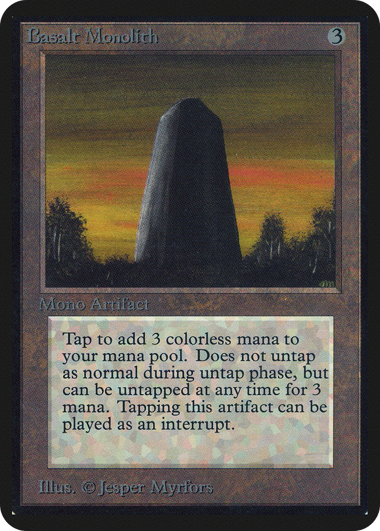 Basalt Monolith — Limited Edition Alpha — Magic: The Gathering