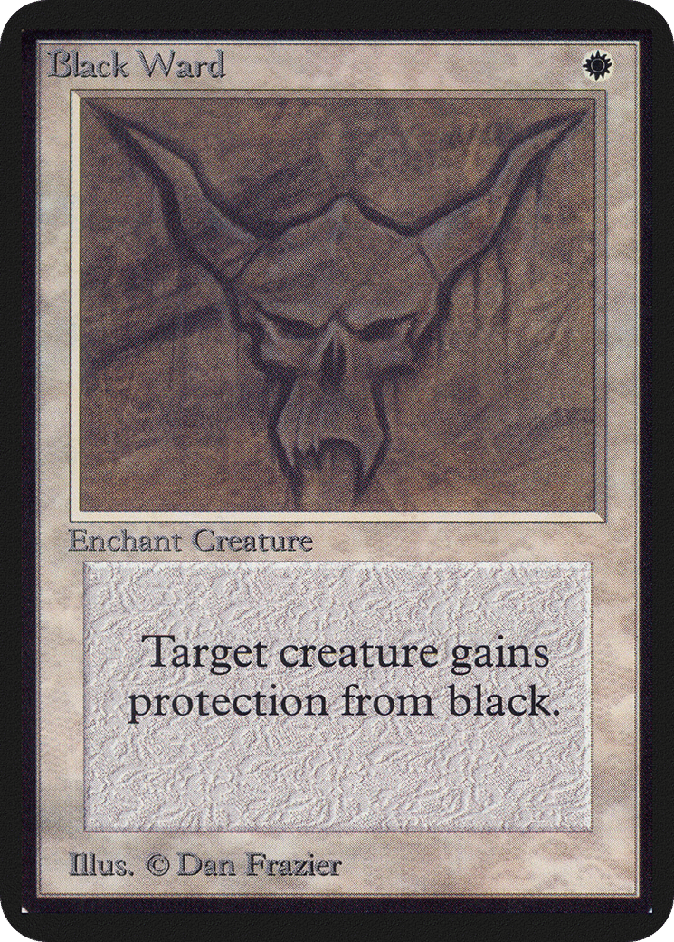 Black Ward — Limited Edition Alpha — Magic: The Gathering