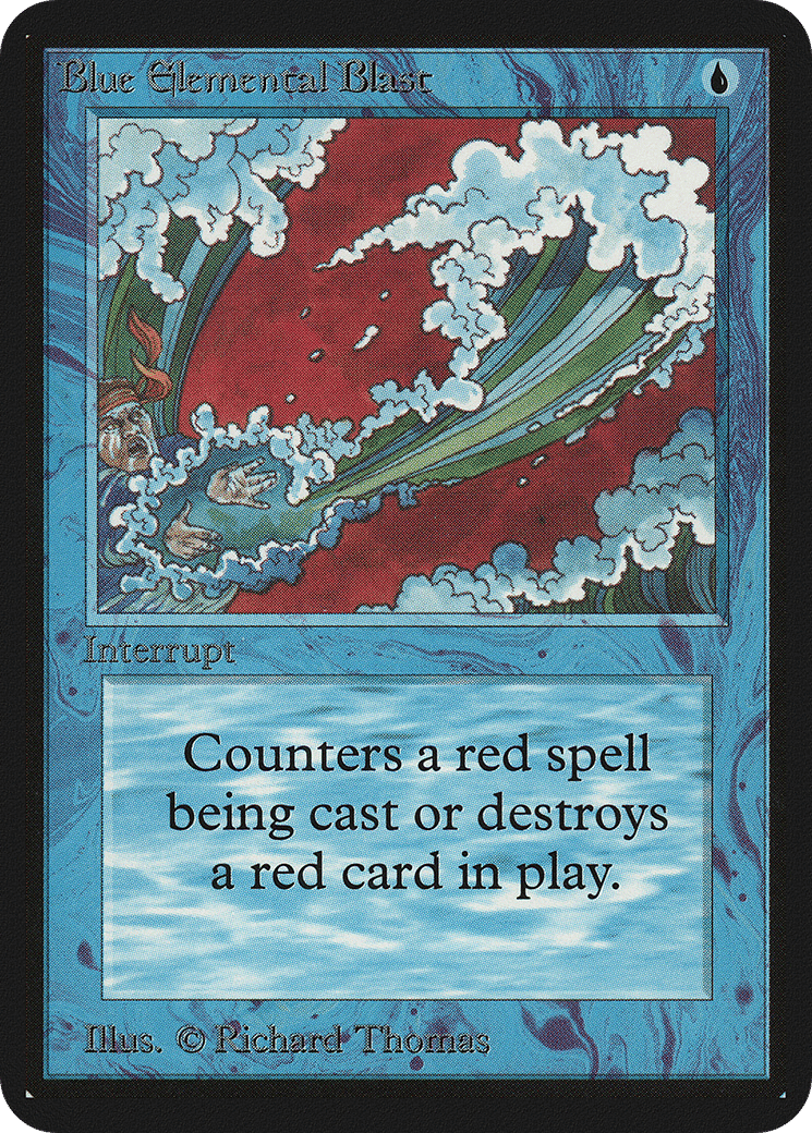 Salve élémentaire bleue — Limited Edition Alpha — Magic: The Gathering