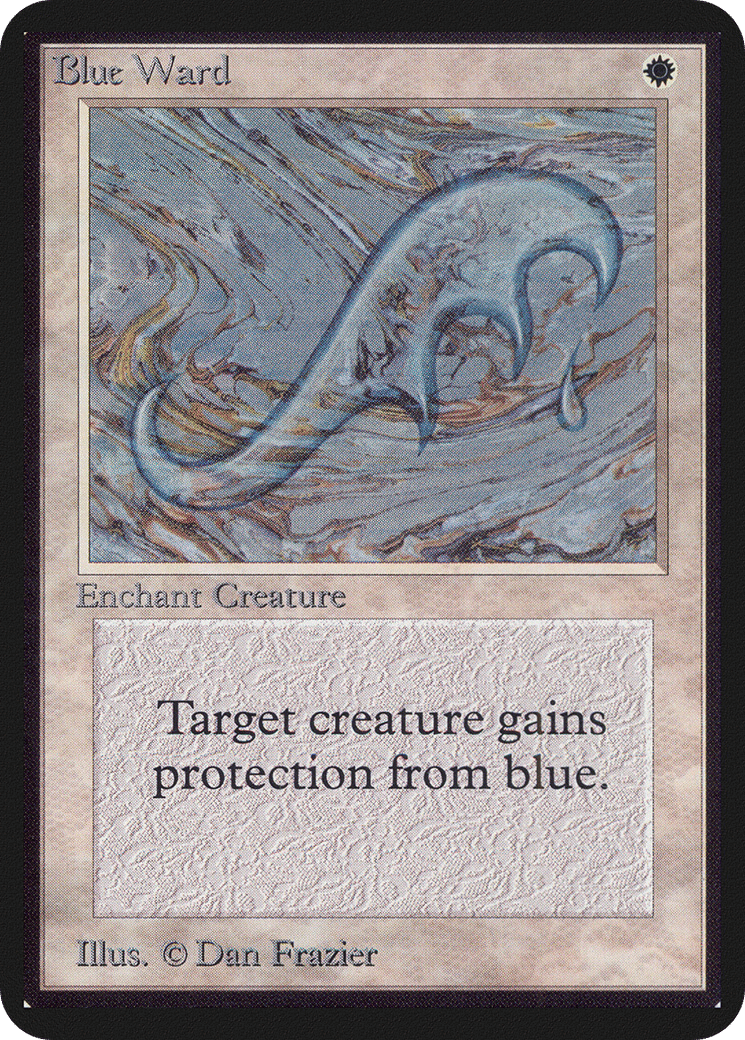 Blue Ward — Limited Edition Alpha — Magic: The Gathering