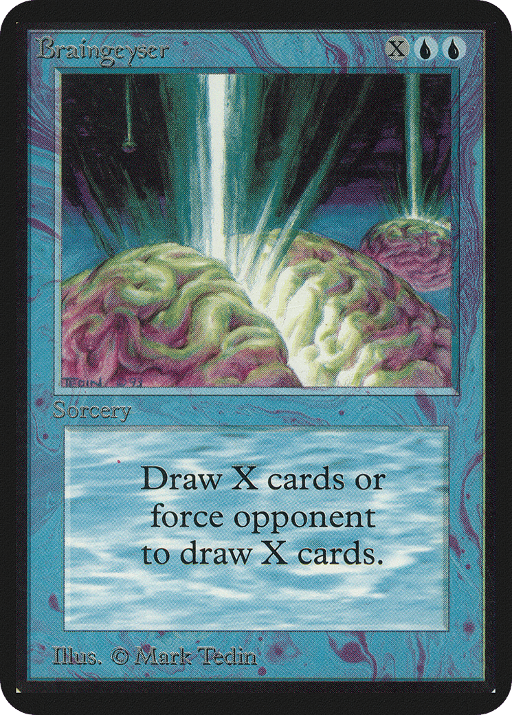 Braingeyser — Limited Edition Alpha — Magic: The Gathering