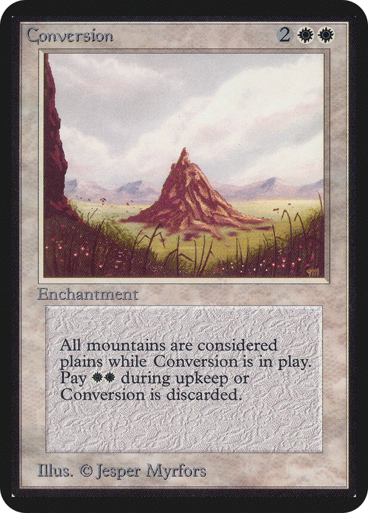 Conversion — Limited Edition Alpha — Magic: The Gathering