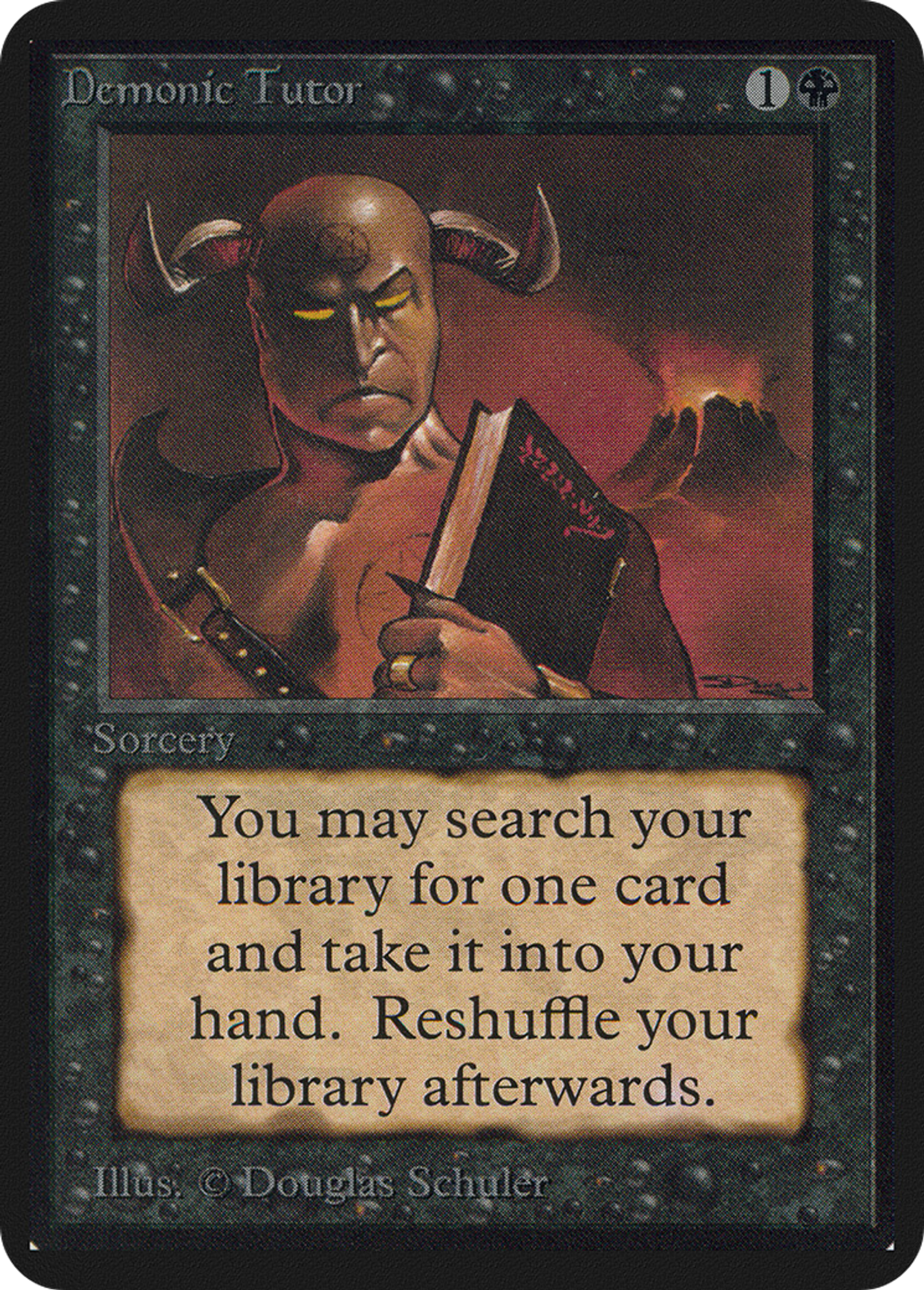 Demonic Tutor — Limited Edition Alpha — Magic: The Gathering