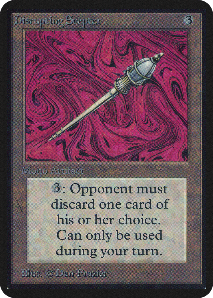 Disrupting Scepter — Limited Edition Alpha — Magic: The Gathering