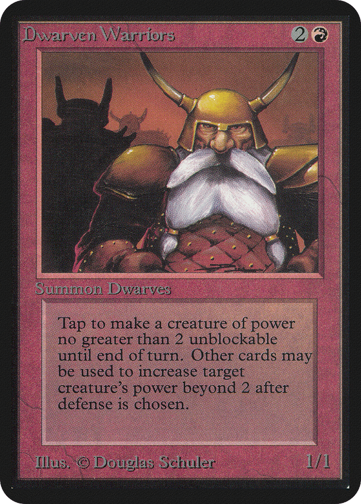 Dwarven Warriors — Limited Edition Alpha — Magic: The Gathering