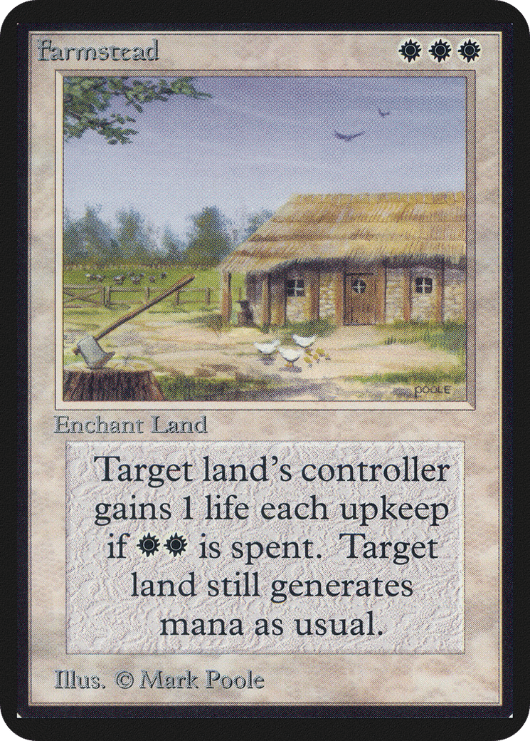 Farmstead — Limited Edition Alpha — Magic: The Gathering