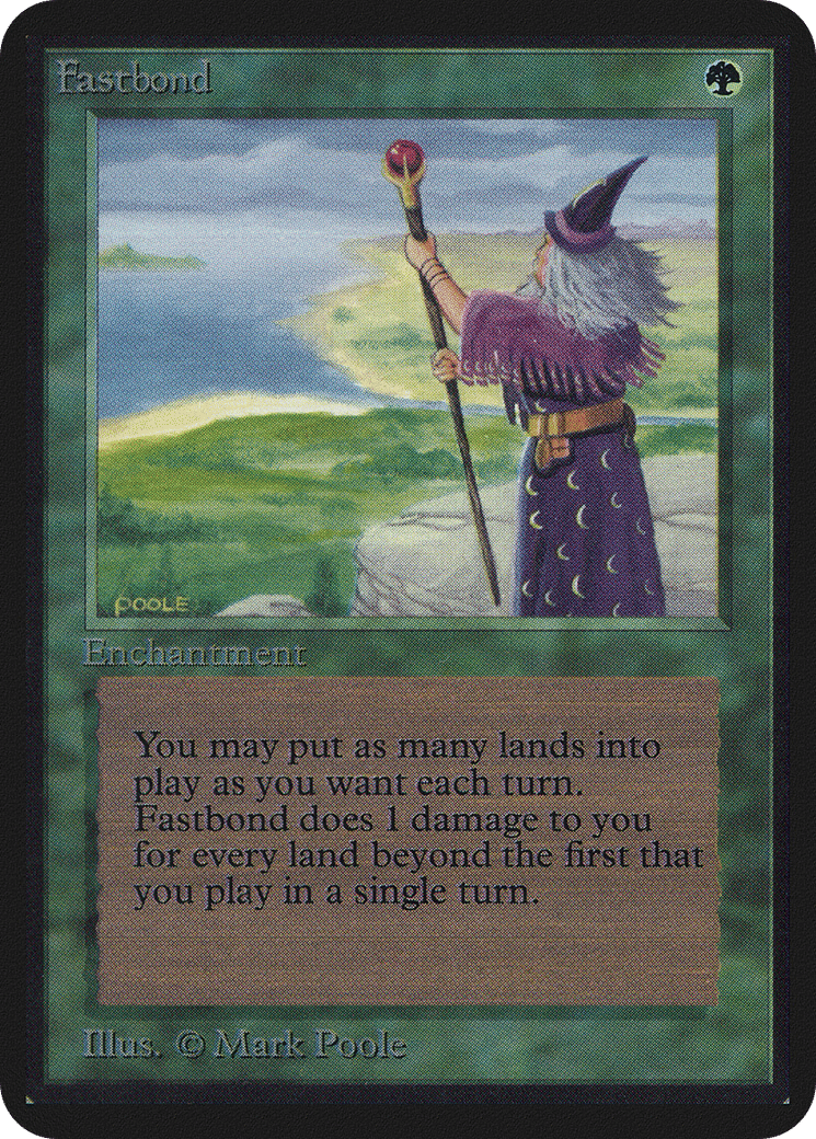 Fastbond — Limited Edition Alpha — Magic: The Gathering