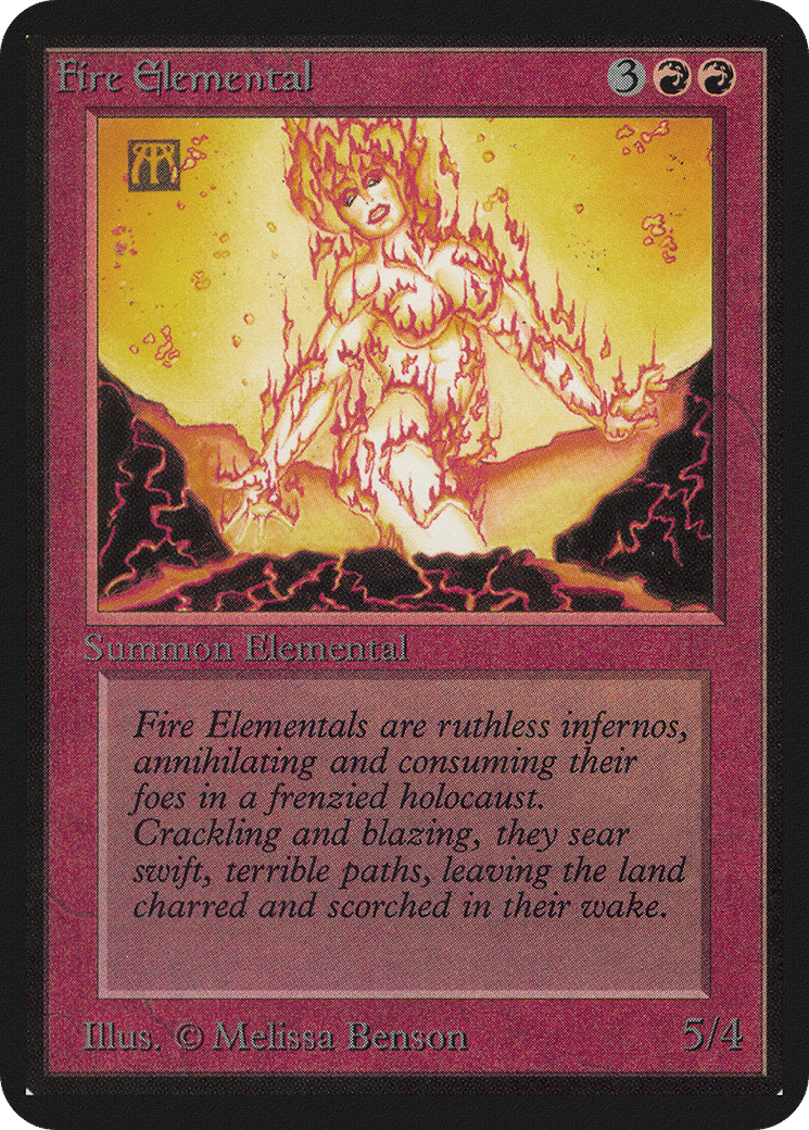 Fire Elemental — Limited Edition Alpha — Magic: The Gathering