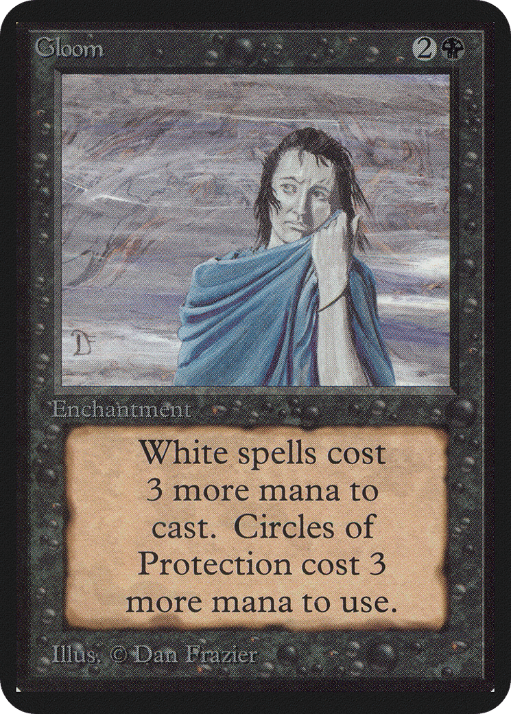 Gloom — Limited Edition Alpha — Magic: The Gathering