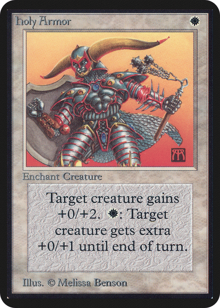 Holy Armor — Limited Edition Alpha — Magic: The Gathering