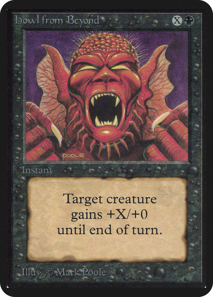 Howl from Beyond — Limited Edition Alpha — Magic: The Gathering