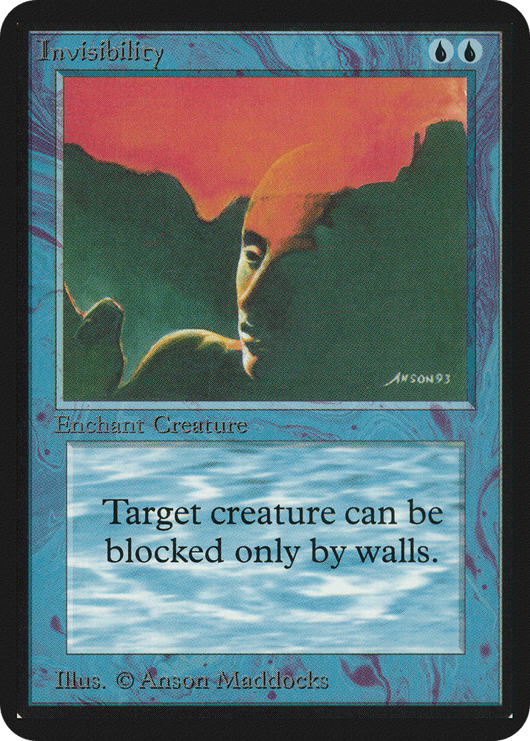 Invisibility — Limited Edition Alpha — Magic: The Gathering