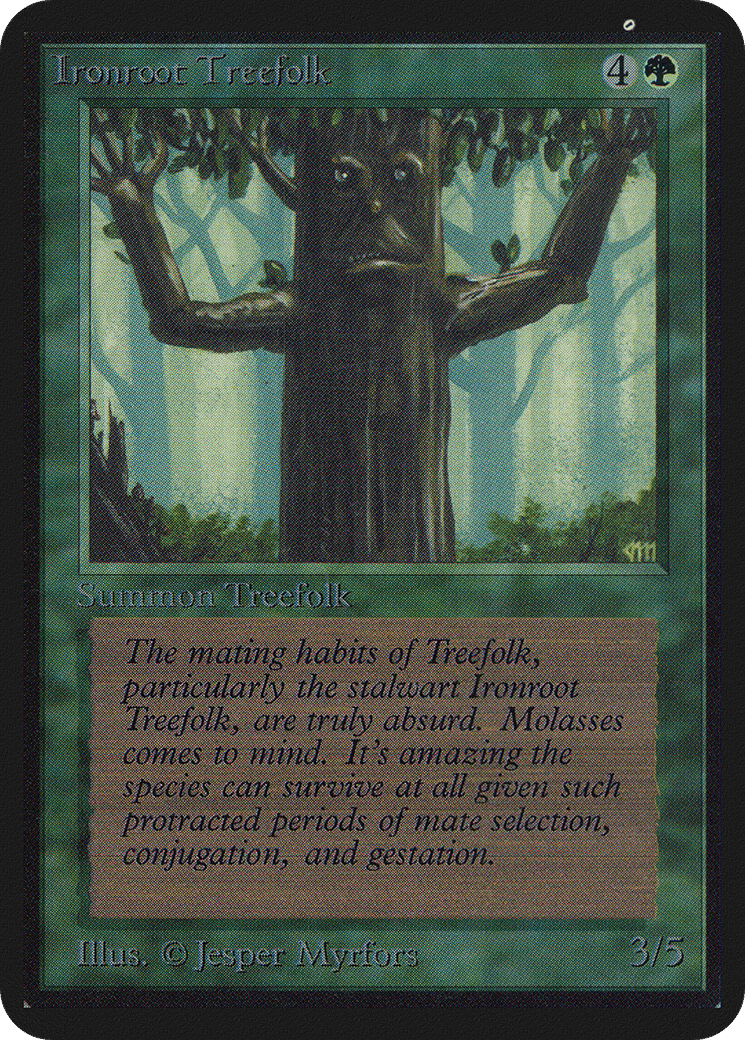 Ironroot Treefolk — Limited Edition Alpha — Magic: The Gathering