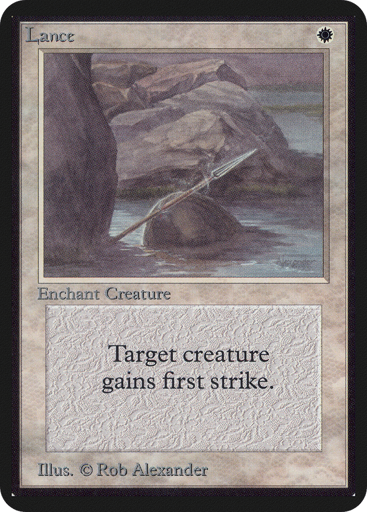 Lance — Limited Edition Alpha — Magic: The Gathering
