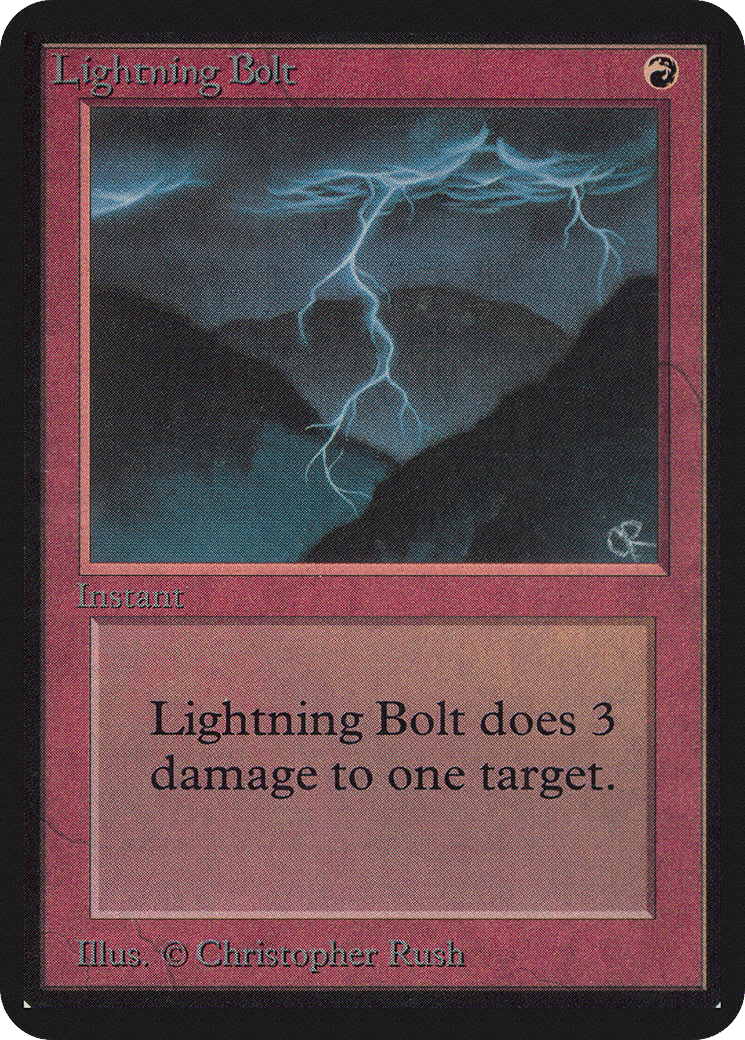 Lightning Bolt — Limited Edition Alpha — Magic: The Gathering