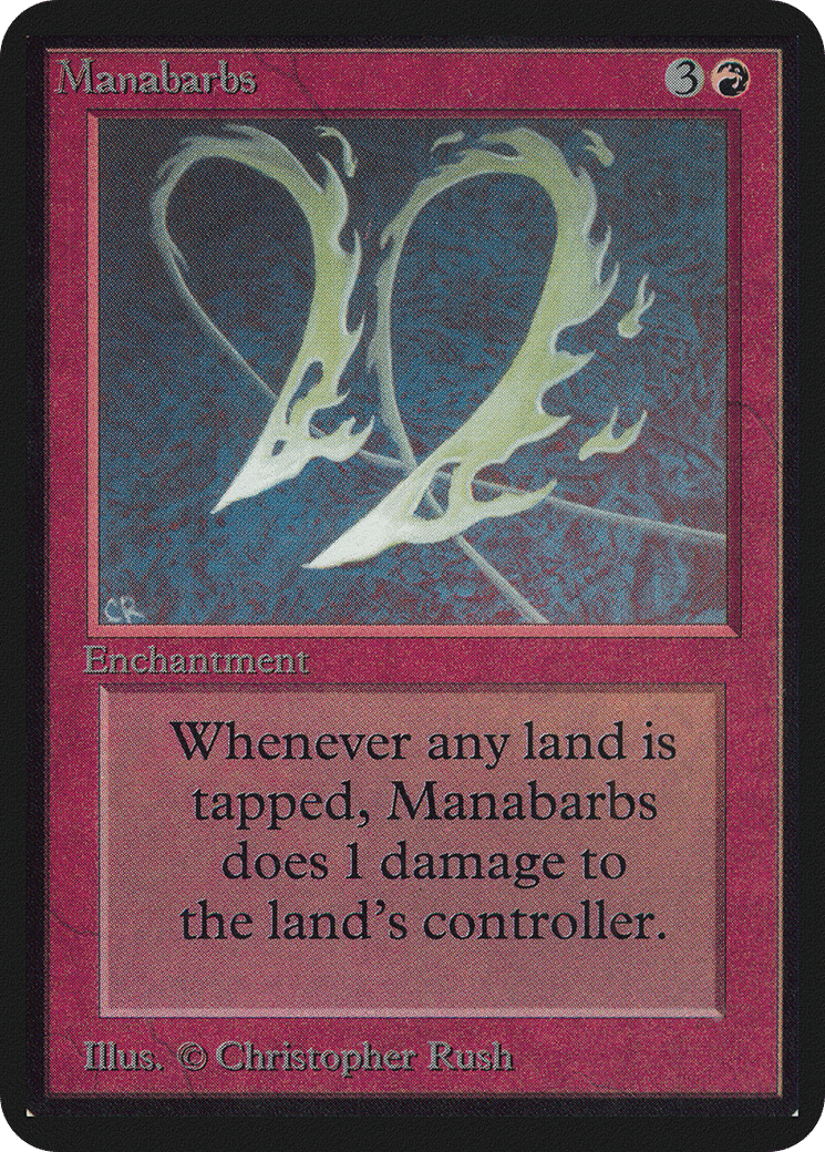 Manabarbs — Limited Edition Alpha — Magic: The Gathering