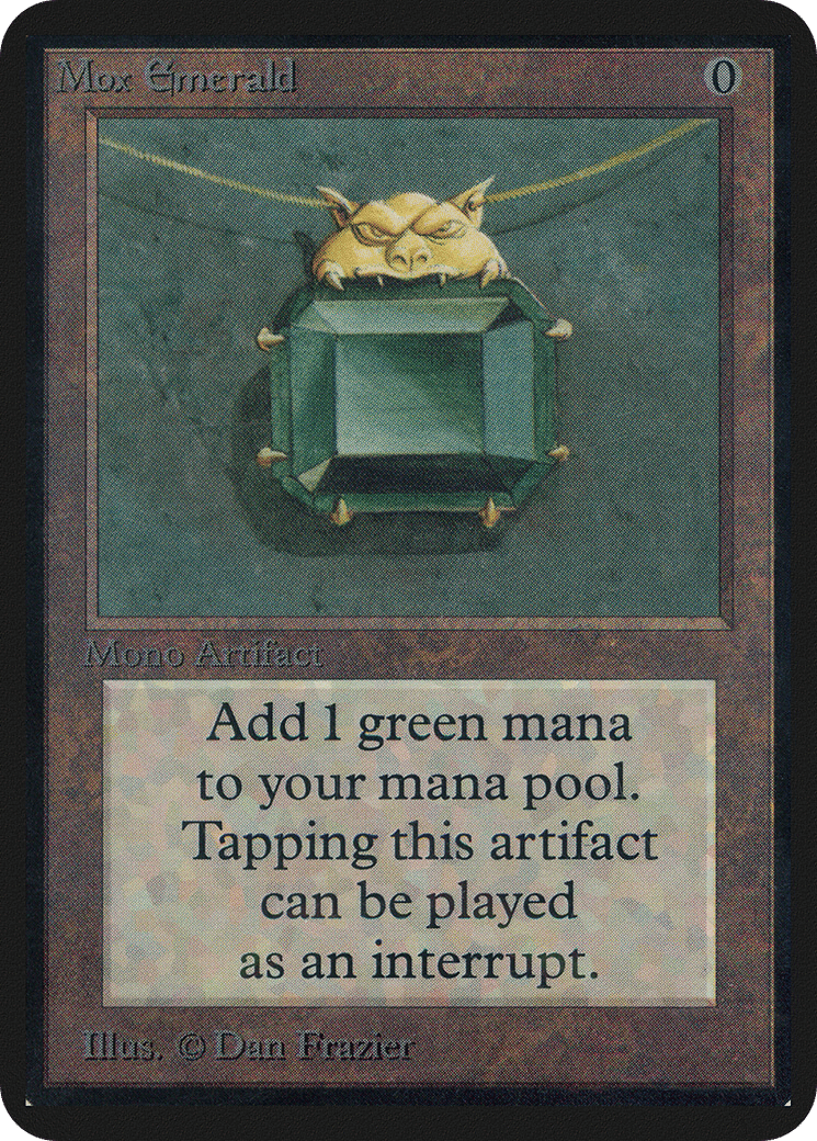Mox Emerald — Limited Edition Alpha — Magic: The Gathering