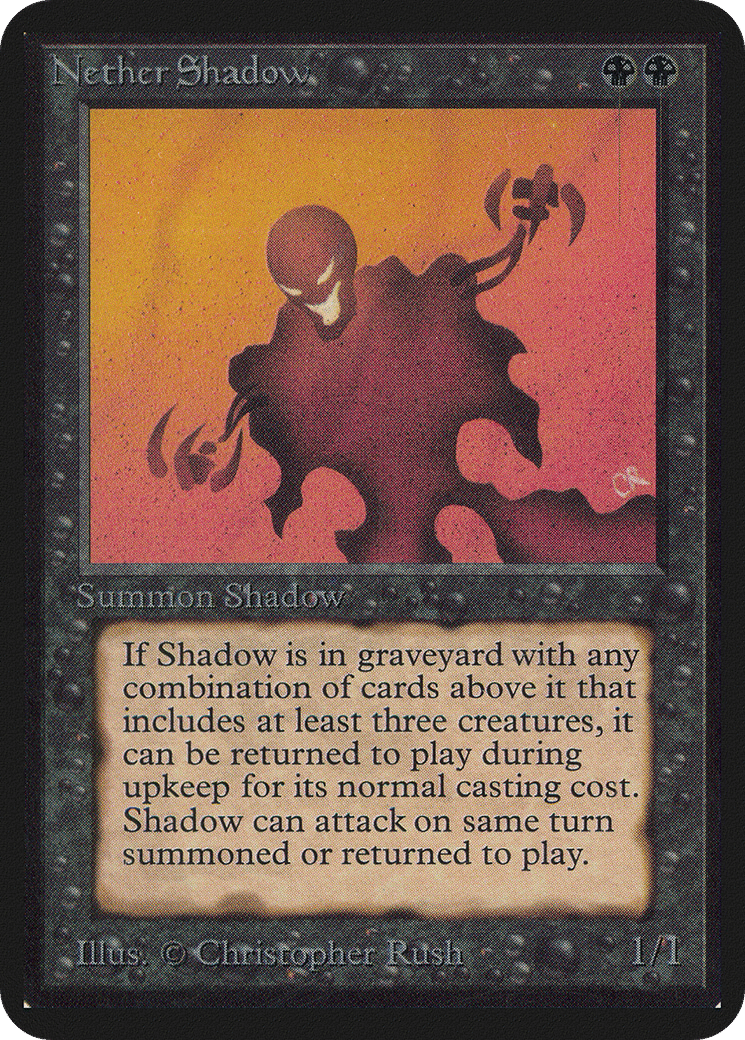 Nether Shadow — Limited Edition Alpha — Magic: The Gathering