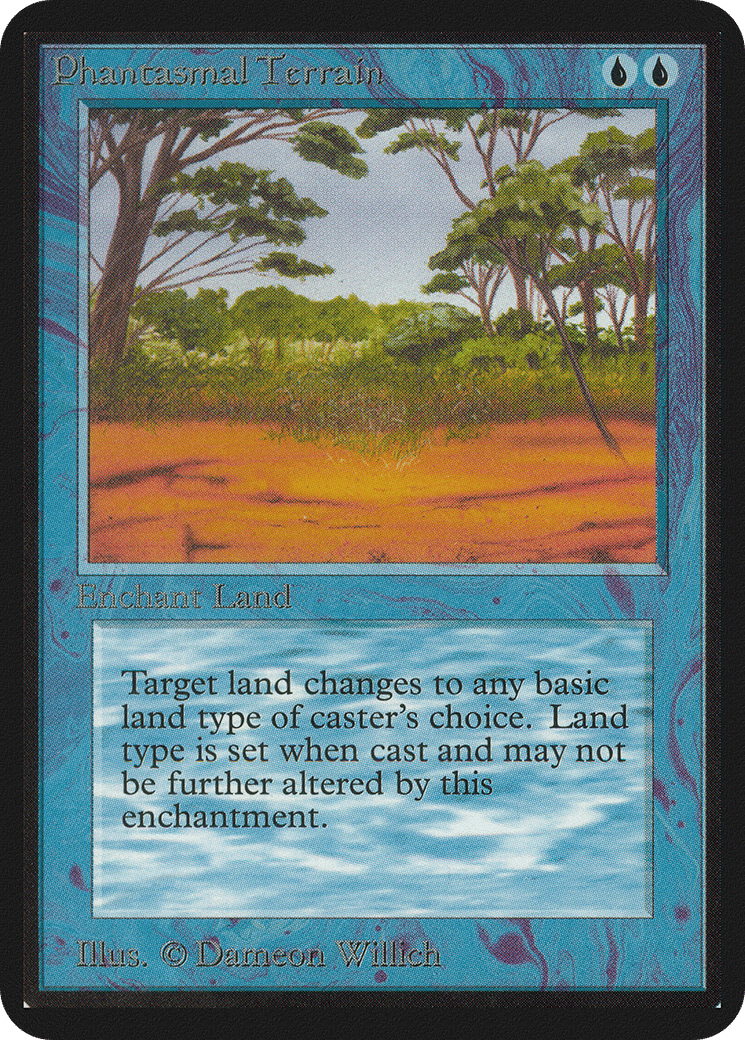 Phantasmal Terrain — Limited Edition Alpha — Magic: The Gathering
