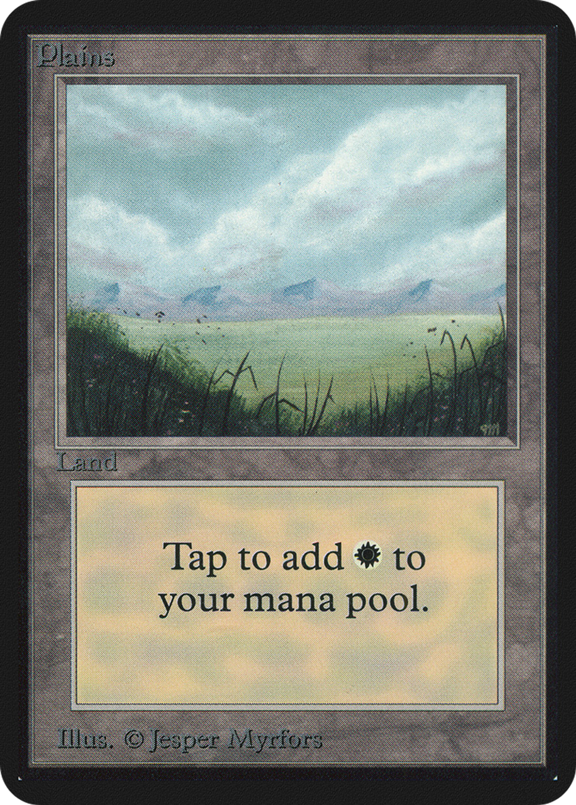 Plaine — Limited Edition Alpha — Magic: The Gathering