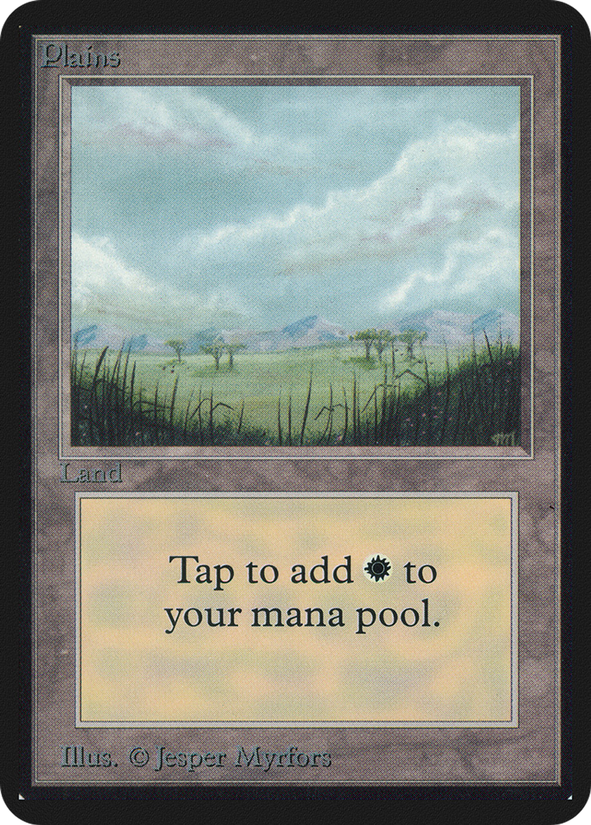 Plaine — Limited Edition Alpha — Magic: The Gathering