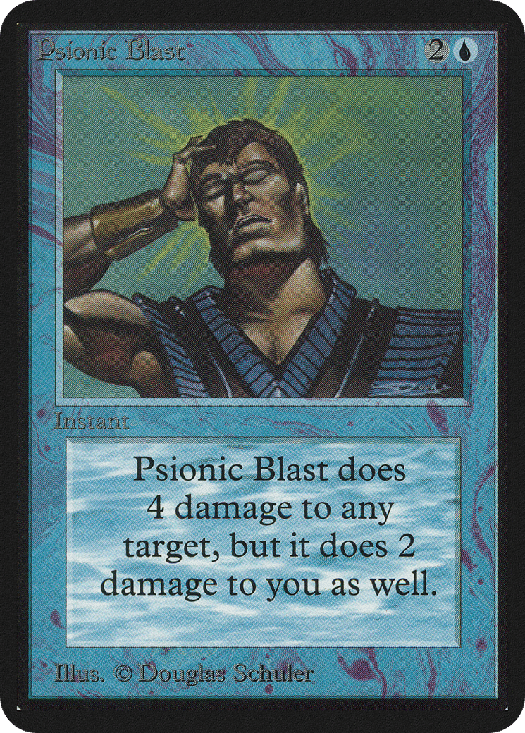 Psionic Blast — Limited Edition Alpha — Magic: The Gathering