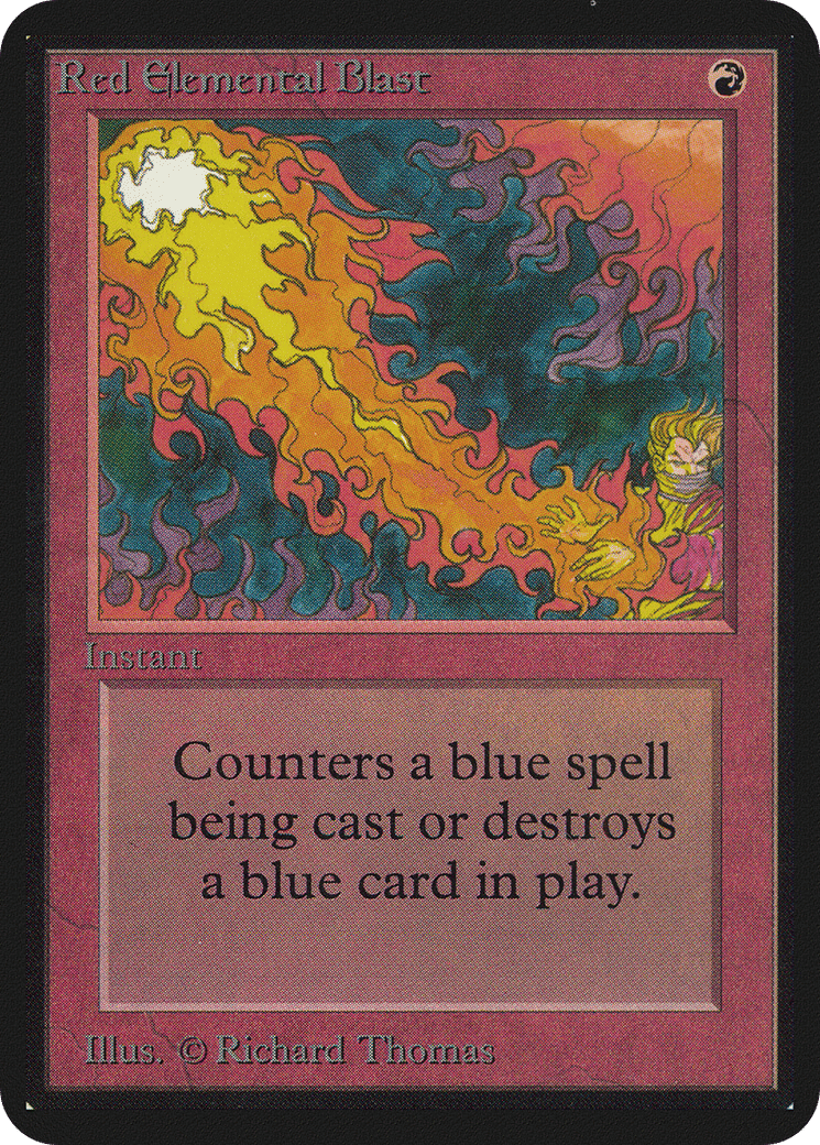 Red Elemental Blast — Limited Edition Alpha — Magic: The Gathering
