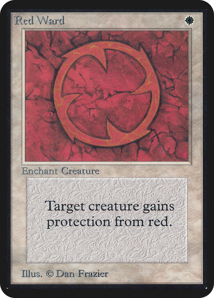 Red Ward — Limited Edition Alpha — Magic: The Gathering