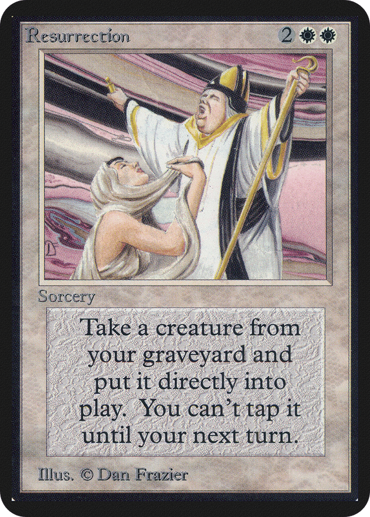 Resurrection — Limited Edition Alpha — Magic: The Gathering