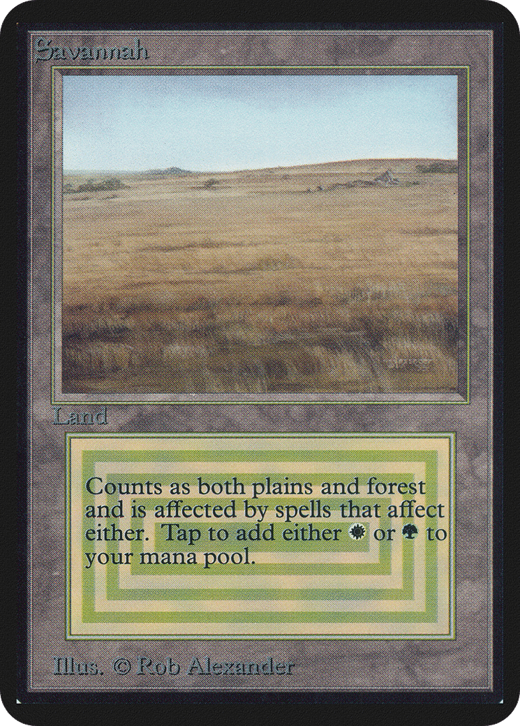 Savannah — Limited Edition Alpha — Magic: The Gathering