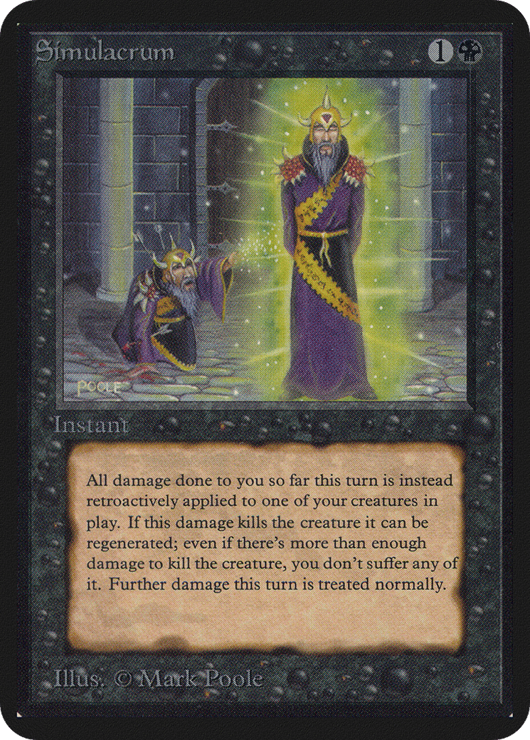 Simulacrum — Limited Edition Alpha — Magic: The Gathering