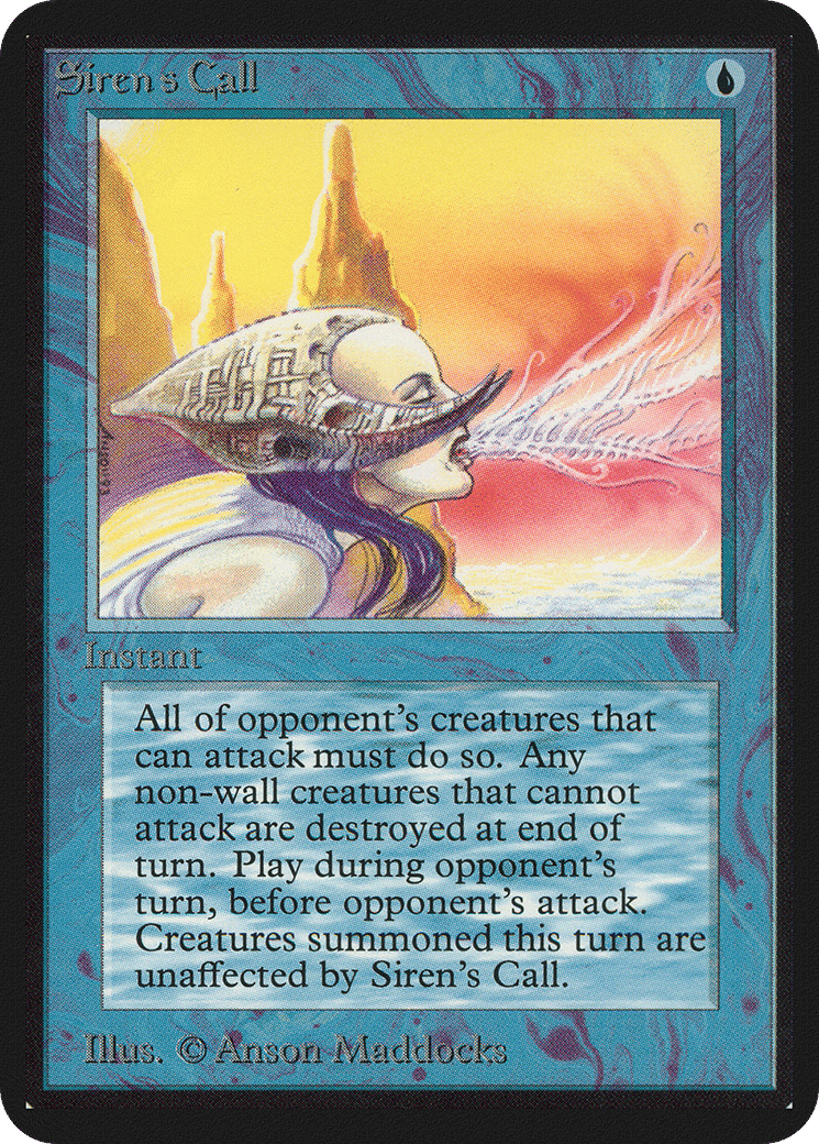 Siren's Call — Limited Edition Alpha — Magic: The Gathering
