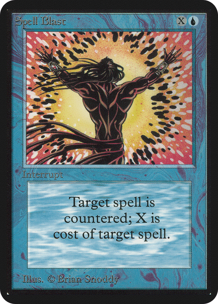 Spell Blast — Limited Edition Alpha — Magic: The Gathering
