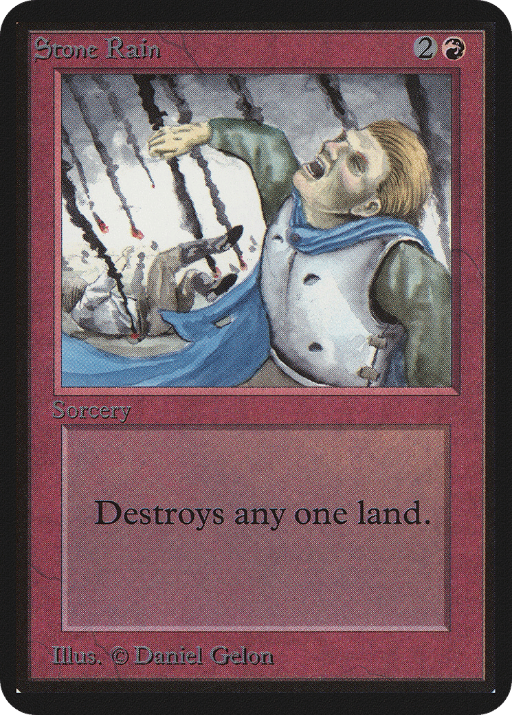 Stone Rain — Limited Edition Alpha — Magic: The Gathering