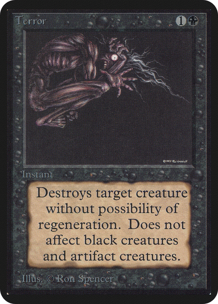 Terror — Limited Edition Alpha — Magic: The Gathering