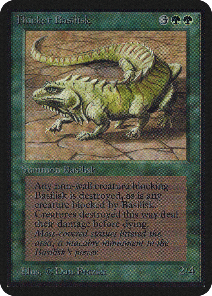 Thicket Basilisk — Limited Edition Alpha — Magic: The Gathering
